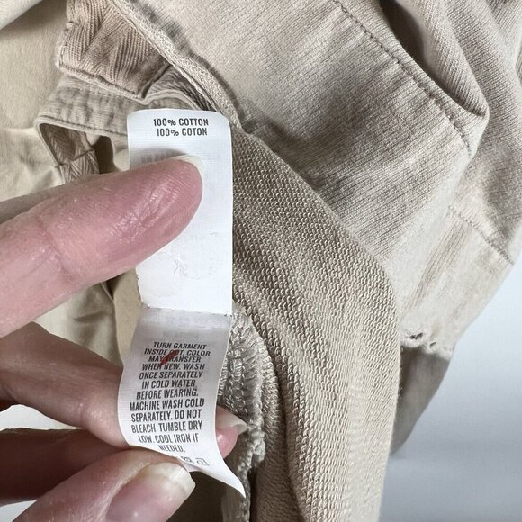 Aerie Oversized Hoodie Sweatshirt Tan Wide Drawstring Relaxed Fit Comfy Size S - Picture 7 of 8